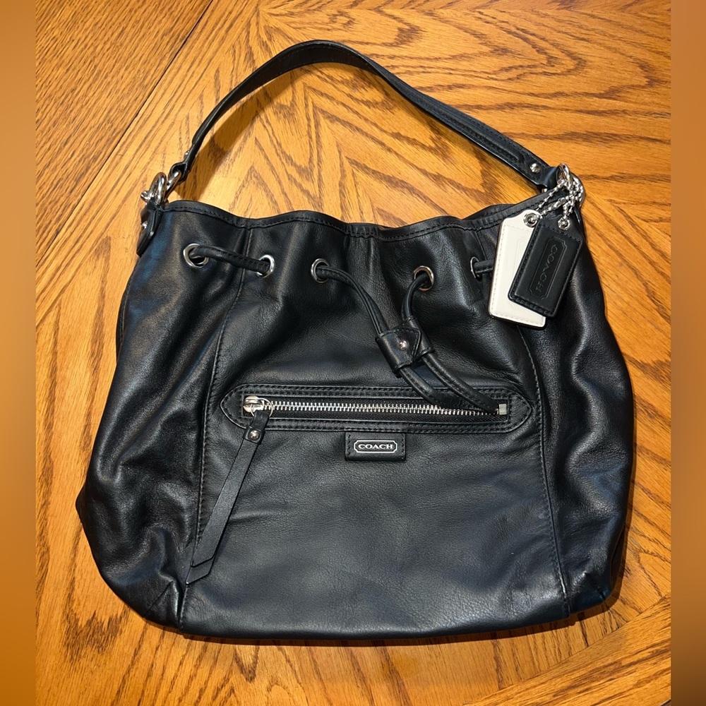 Authentic Black Coach Bag/Purse